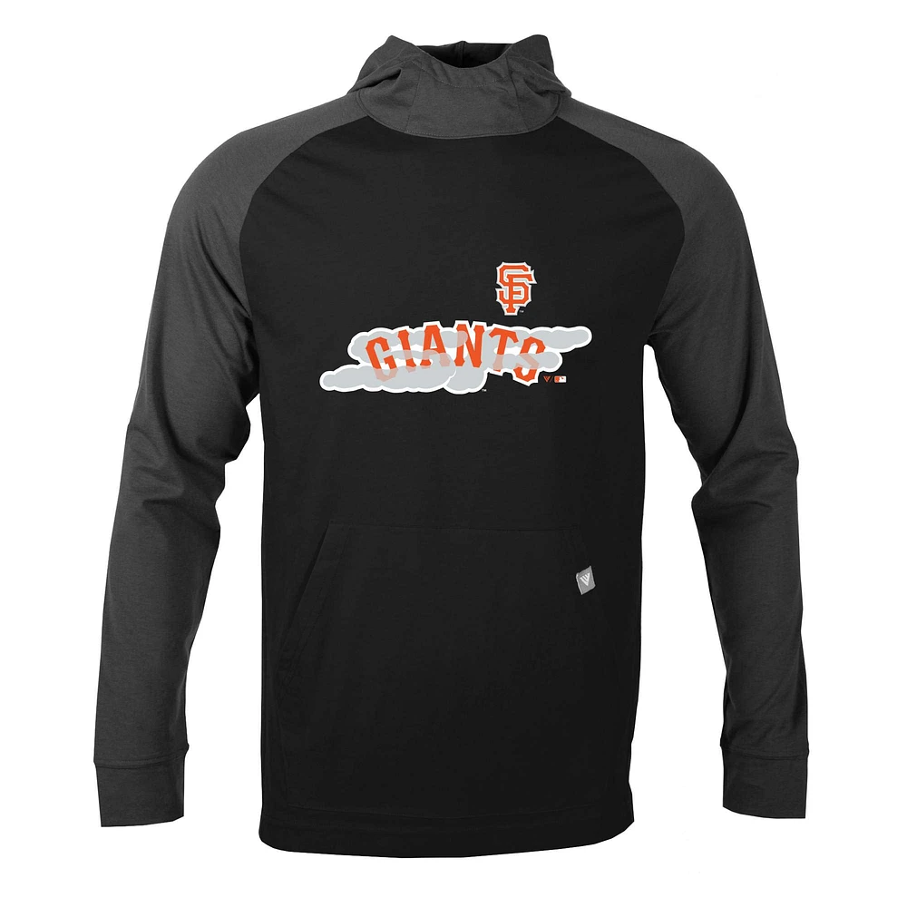 Men's Levelwear Black San Francisco Giants City Connect Uproar Core Logo Pullover Hoodie