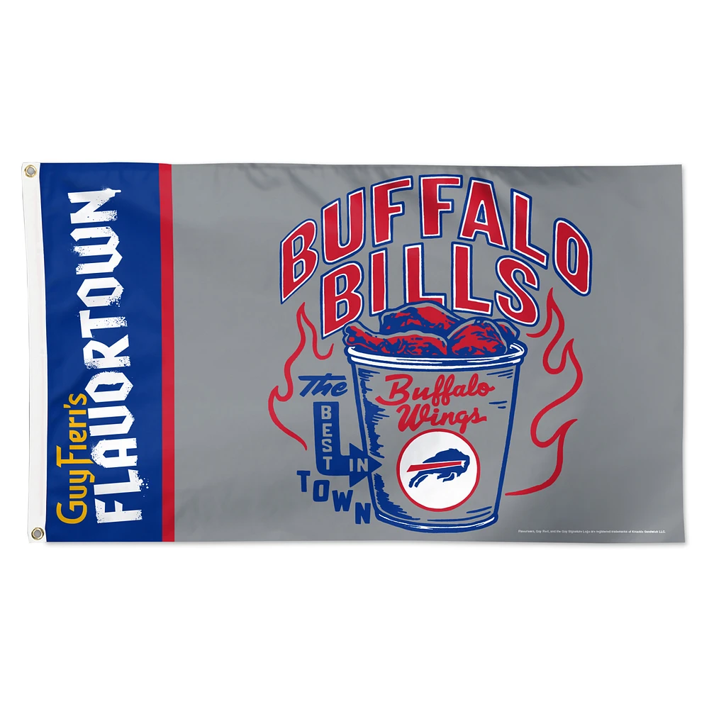 WinCraft Buffalo Bills NFL x Guy Fieri’s Flavortown 3' x 5' One-Sided Deluxe Flag