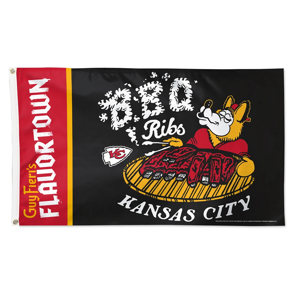 WinCraft Kansas City Chiefs NFL x Guy Fieri’s Flavortown 3' x 5' One-Sided Deluxe Flag