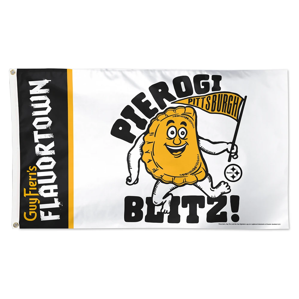 WinCraft Pittsburgh Steelers NFL x Guy Fieri’s Flavortown 3' x 5' One-Sided Deluxe Flag