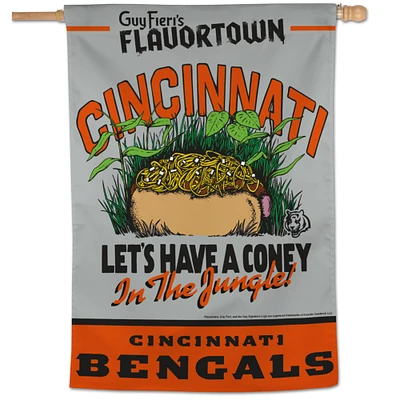 WinCraft Cincinnati Bengals NFL x Guy Fieri’s Flavortown 28" x 40" One-Sided Vertical Banner
