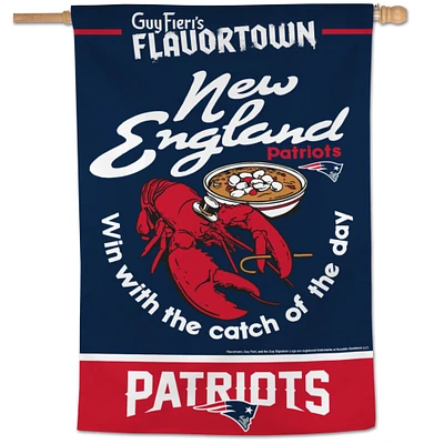 WinCraft New England Patriots NFL x Guy Fieri’s Flavortown 28" x 40" One-Sided Vertical Banner