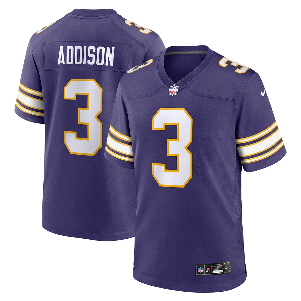 Men's Nike Jordan Addison Purple Minnesota Vikings Alternate Game Jersey