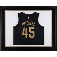 Donovan Mitchell Cleveland Cavaliers Autographed Framed Black Jordan Brand 2022-2023 Statement Swingman Jersey with "Spida" Inscription