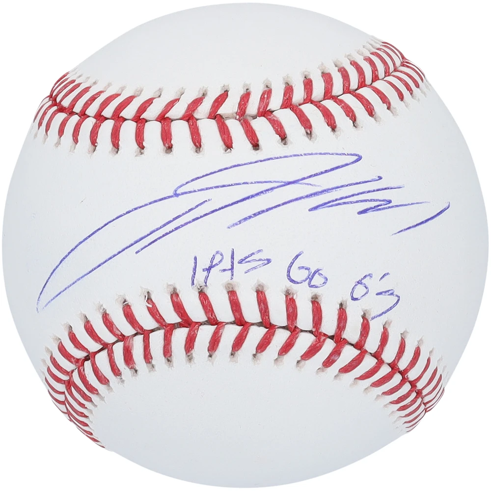 Jackson Holliday Baltimore Orioles Autographed Baseball with "Lets Go O's" Inscription