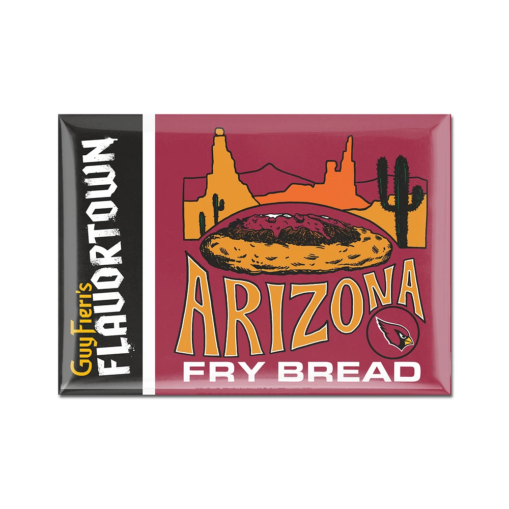 WinCraft Arizona Cardinals NFL x Guy Fieri’s Flavortown 2.5'' x 3.5'' Metal Fridge Magnet