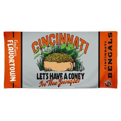 WinCraft Cincinnati Bengals NFL x Guy Fieri’s Flavortown 30" x 60" Spectra Beach Towel