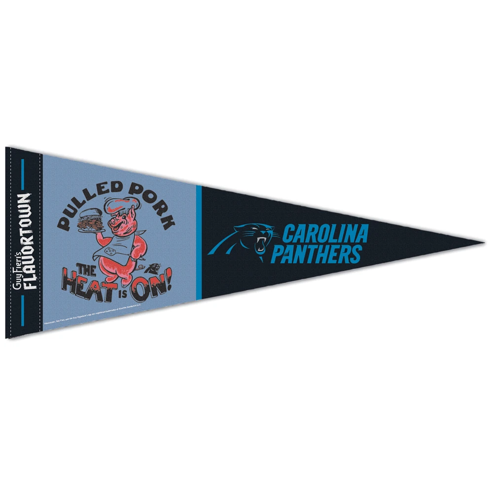 WinCraft Carolina Panthers NFL x Guy Fieri’s Flavortown 12'' x 30'' Premium Pennant