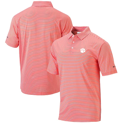 Men's Columbia Orange Clemson Tigers Omni-Wick Club Invite Polo