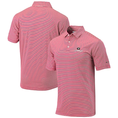 Men's Columbia Red Georgia Bulldogs Omni-Wick Club Invite Polo