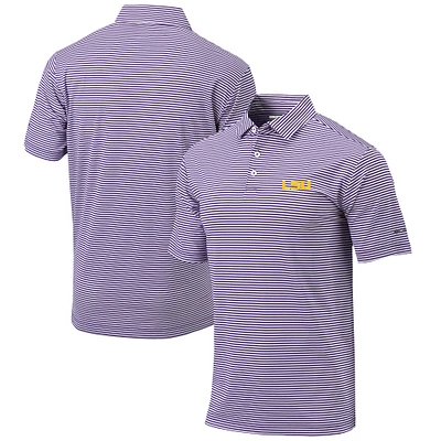 Men's Columbia Purple LSU Tigers Omni-Wick Club Invite Polo