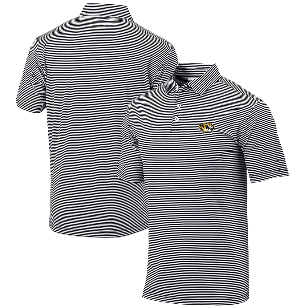Men's Columbia Black Missouri Tigers Omni-Wick Club Invite Polo