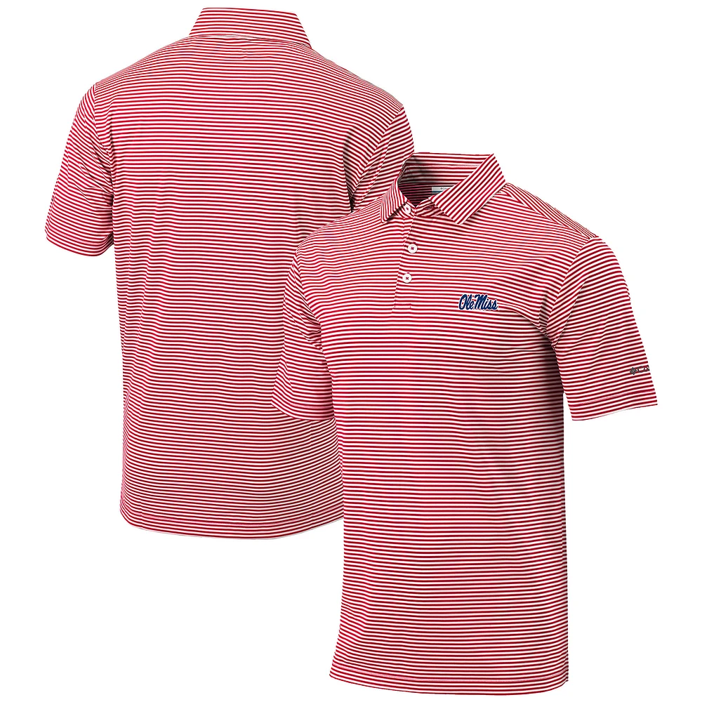 Men's Columbia Red Ole Miss Rebels Omni-Wick Club Invite Polo