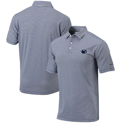 Men's Columbia Navy Penn State Nittany Lions Omni-Wick Club Invite Polo