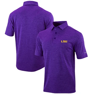 Men's Columbia Purple LSU Tigers Omni-Wick Set II Polo