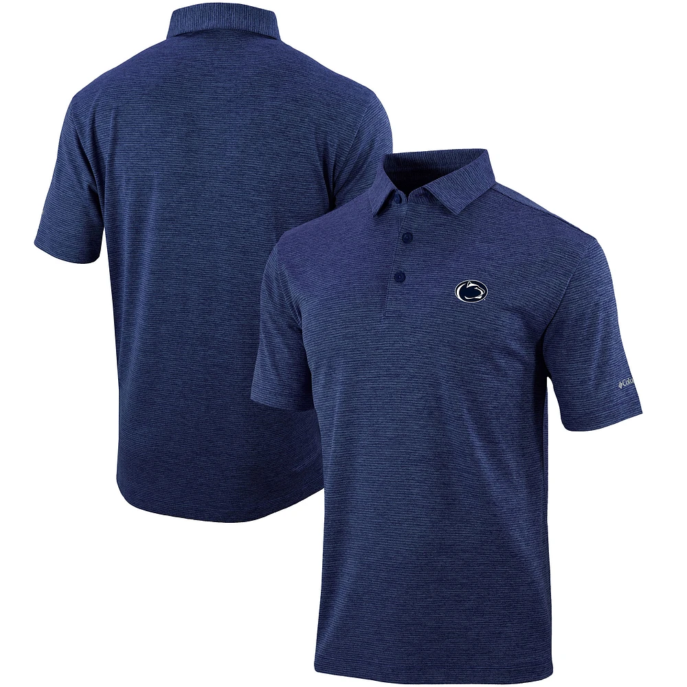 Men's Columbia Navy Penn State Nittany Lions Omni-Wick Set II Polo
