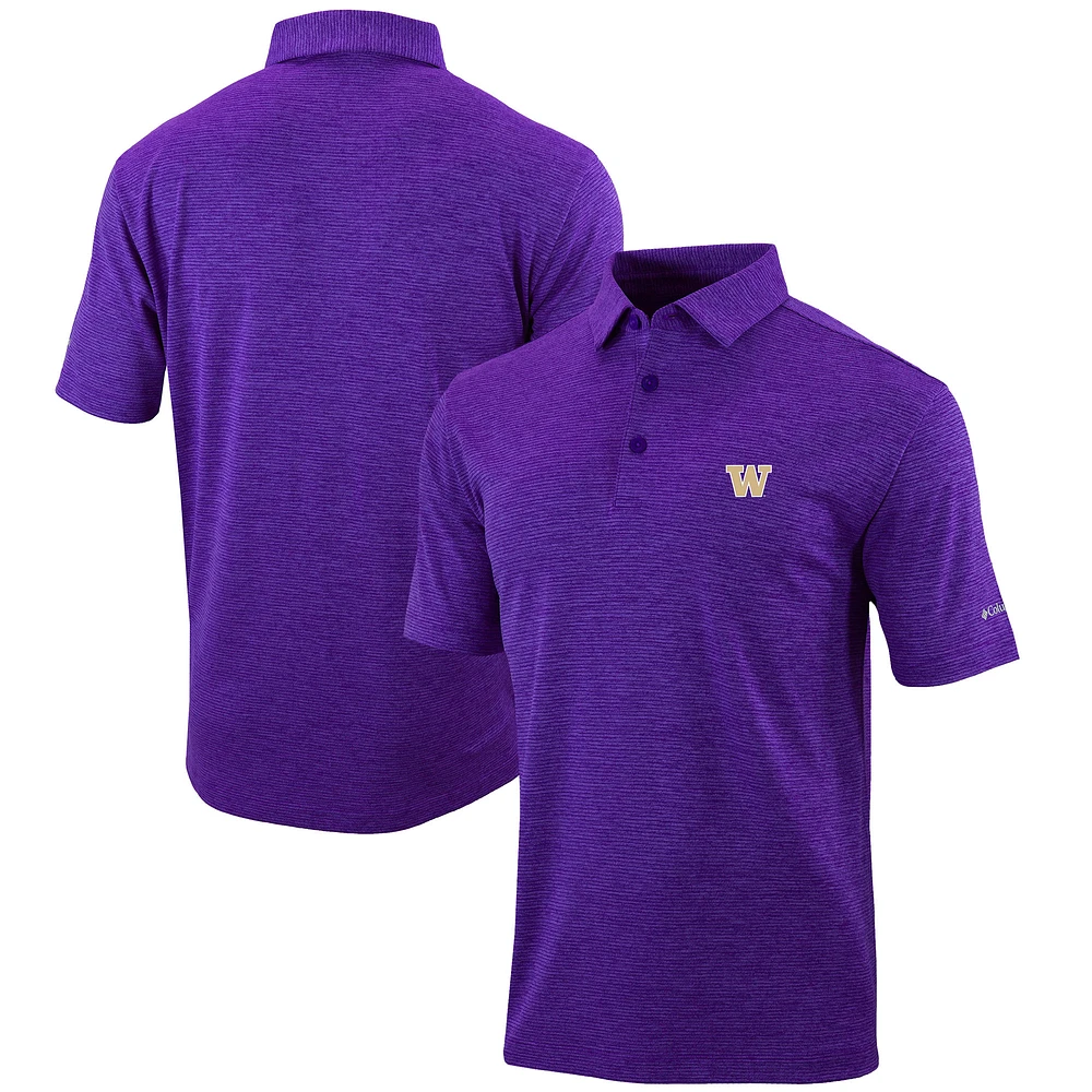 Men's Columbia Purple Washington Huskies Omni-Wick Set II Polo