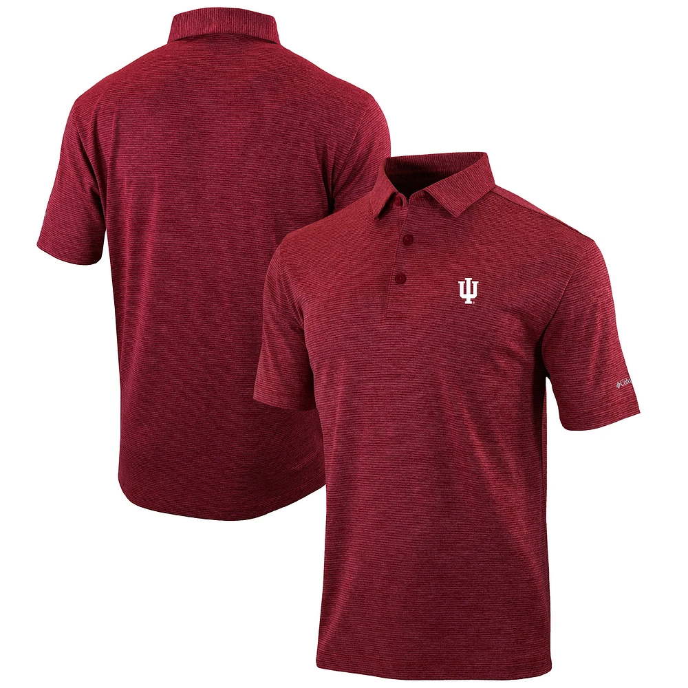 Men's Columbia Crimson Indiana Hoosiers Omni-Wick Set II Polo