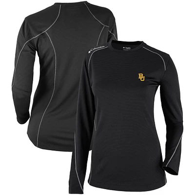 Women's Columbia Black Baylor Bears Omni-Wick Shotgun Long Sleeve T-Shirt