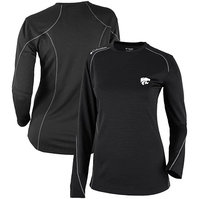 Women's Columbia Black Kansas State Wildcats Omni-Wick Shotgun Long Sleeve T-Shirt