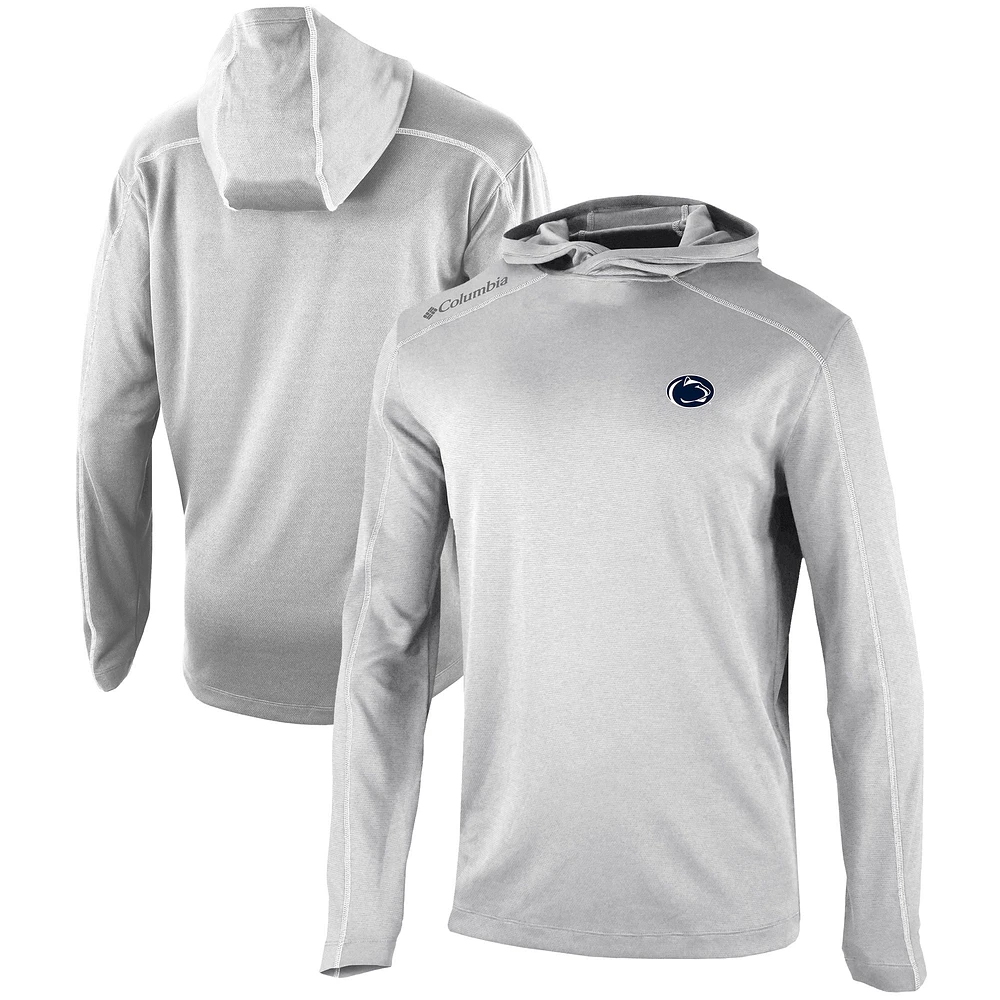 Men's Columbia Gray Penn State Nittany Lions Omni-Wick Shotgun Pullover Hoodie