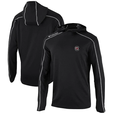 Men's Columbia Black South Carolina Gamecocks Omni-Wick Shotgun Pullover Hoodie