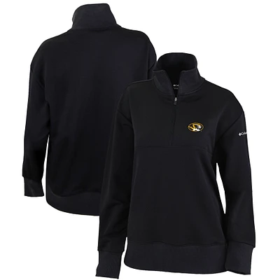 Women's Columbia Black Missouri Tigers Omni-Wick Birchwood Hills Quarter-Zip Pullover Top