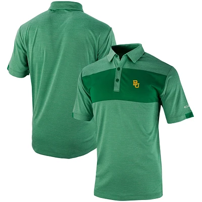Men's Columbia Green Baylor Bears Omni-Wick Total Control Polo