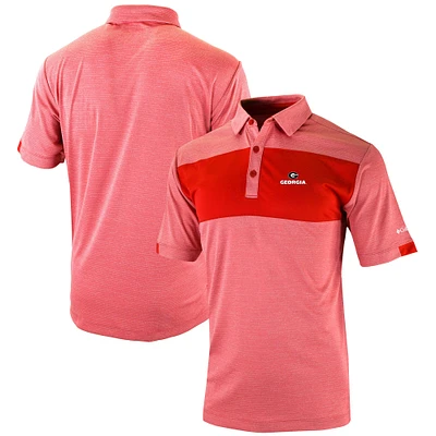 Men's Columbia Red Georgia Bulldogs Omni-Wick Total Control Polo