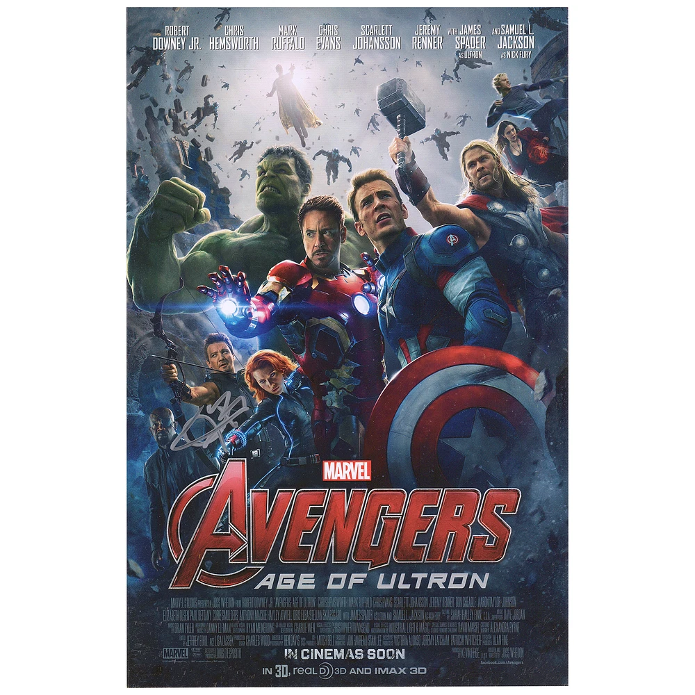 Jeremy Renner The Avengers: Age of Ultron Autographed 11" x 17" Movie Poster