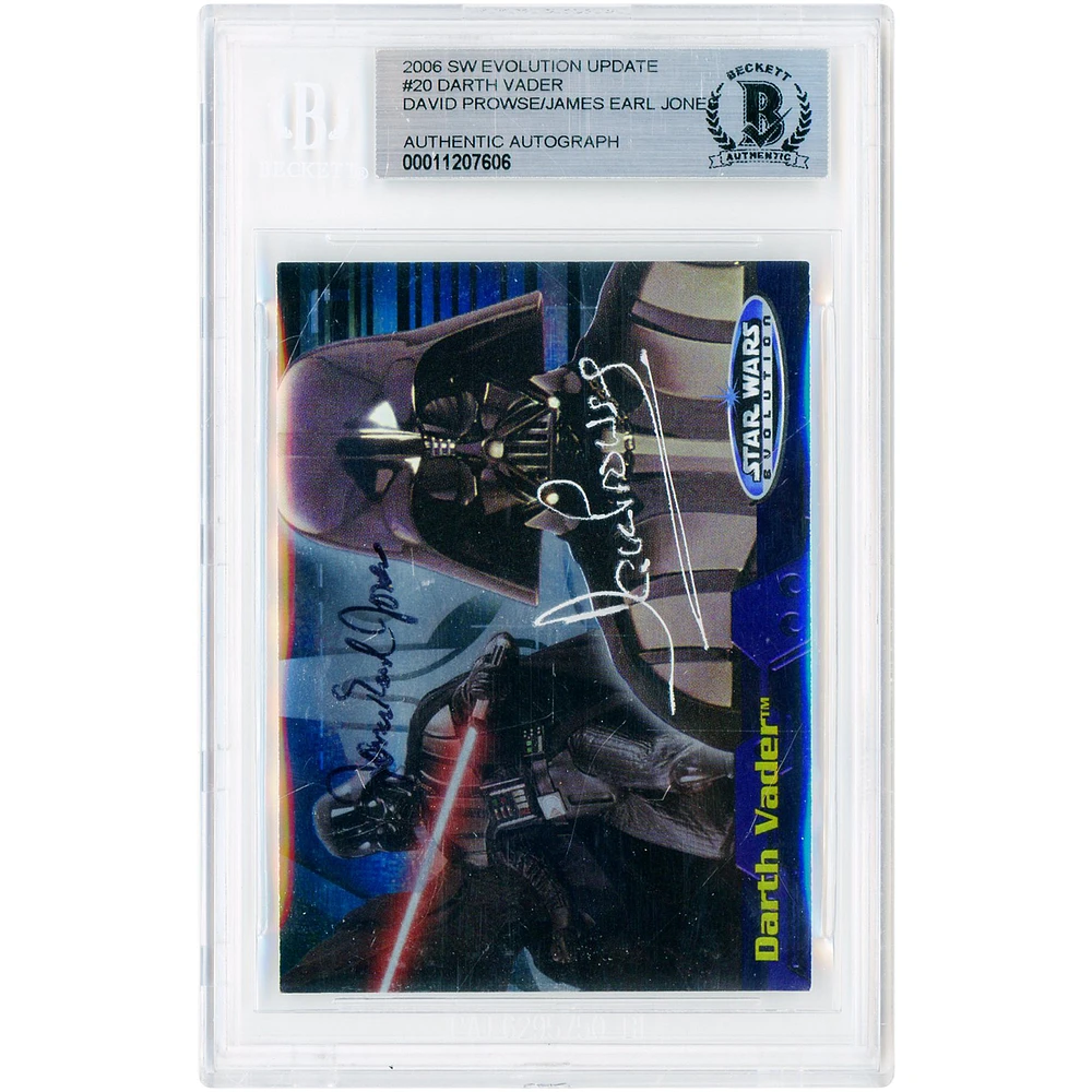 David Prowse and James Earl Jones Star Wars Autographed 2006 Topps Evolution Update #20 Beckett Authenticated Card