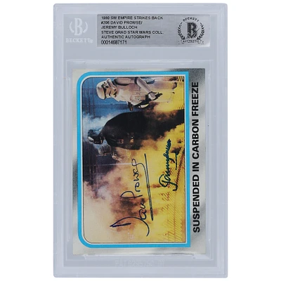 David Prowse and Jeremy Bulloch The Empire Strikes Back Autographed 1980 Topps Empire Strikes Back #206 BGS Authenticated Card