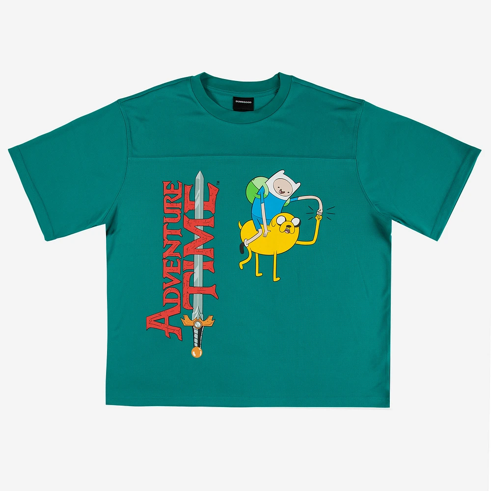 Men's DUMBGOOD Teal Adventure Time Finn & Jake Mesh Jersey