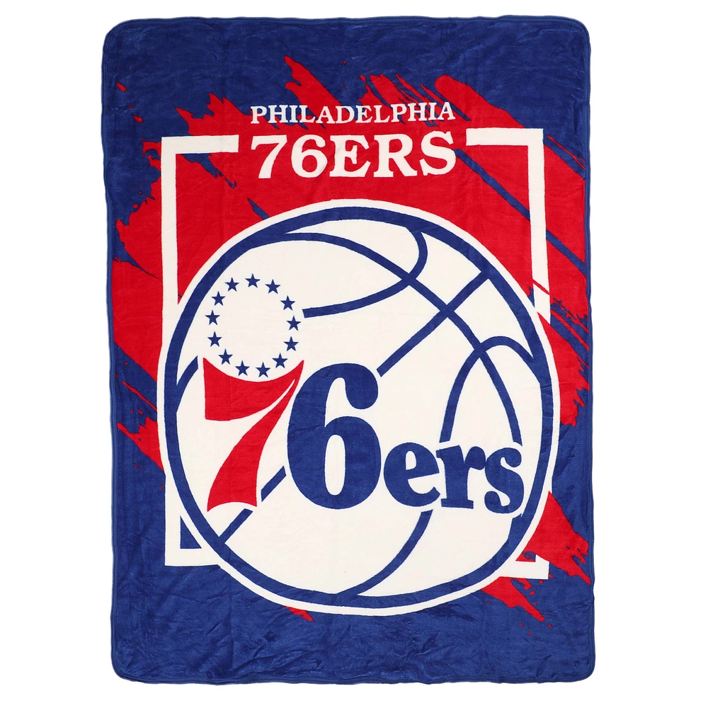 The Northwest Group Philadelphia 76ers 46" x 60" Dimensional Micro Raschel Plush Throw Blanket