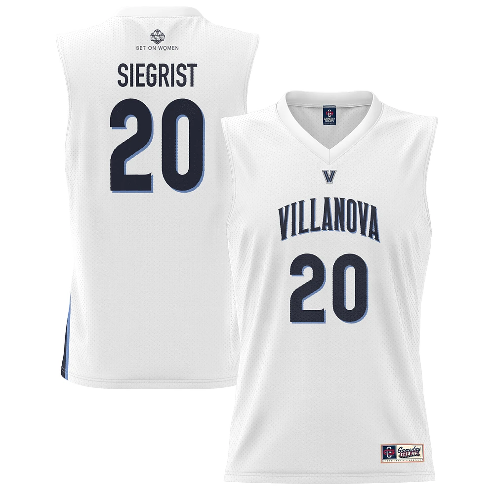 Unisex GameDay Greats Madison Siegrist White Villanova Wildcats Lightweight Basketball Alumni Jersey