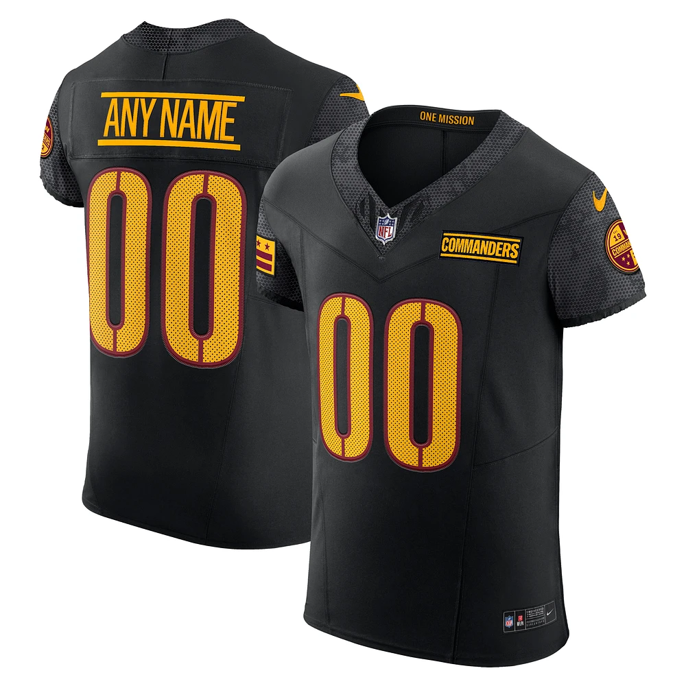 Men's Nike Black Washington Commanders Alternate Vapor F.U.S.E. Elite Custom Jersey