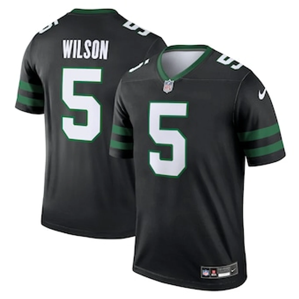 Men's Nike Garrett Wilson Black New York Jets Legend Player Performance Top