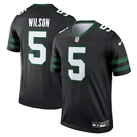 Men's Nike Garrett Wilson Black New York Jets Legend Player Performance Top