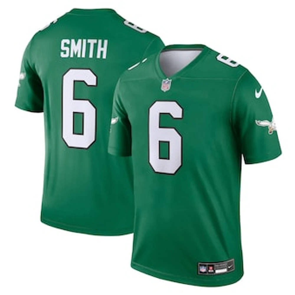 Men's Nike DeVonta Smith Kelly Green Philadelphia Eagles Legend Player Performance Top