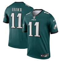 Men's Nike A.J. Brown Green Philadelphia Eagles Legend Player Performance Top