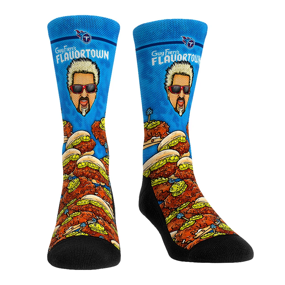 Unisex Rock Em Socks Tennessee Titans NFL x Guy Fieri’s Flavortown Crew Socks
