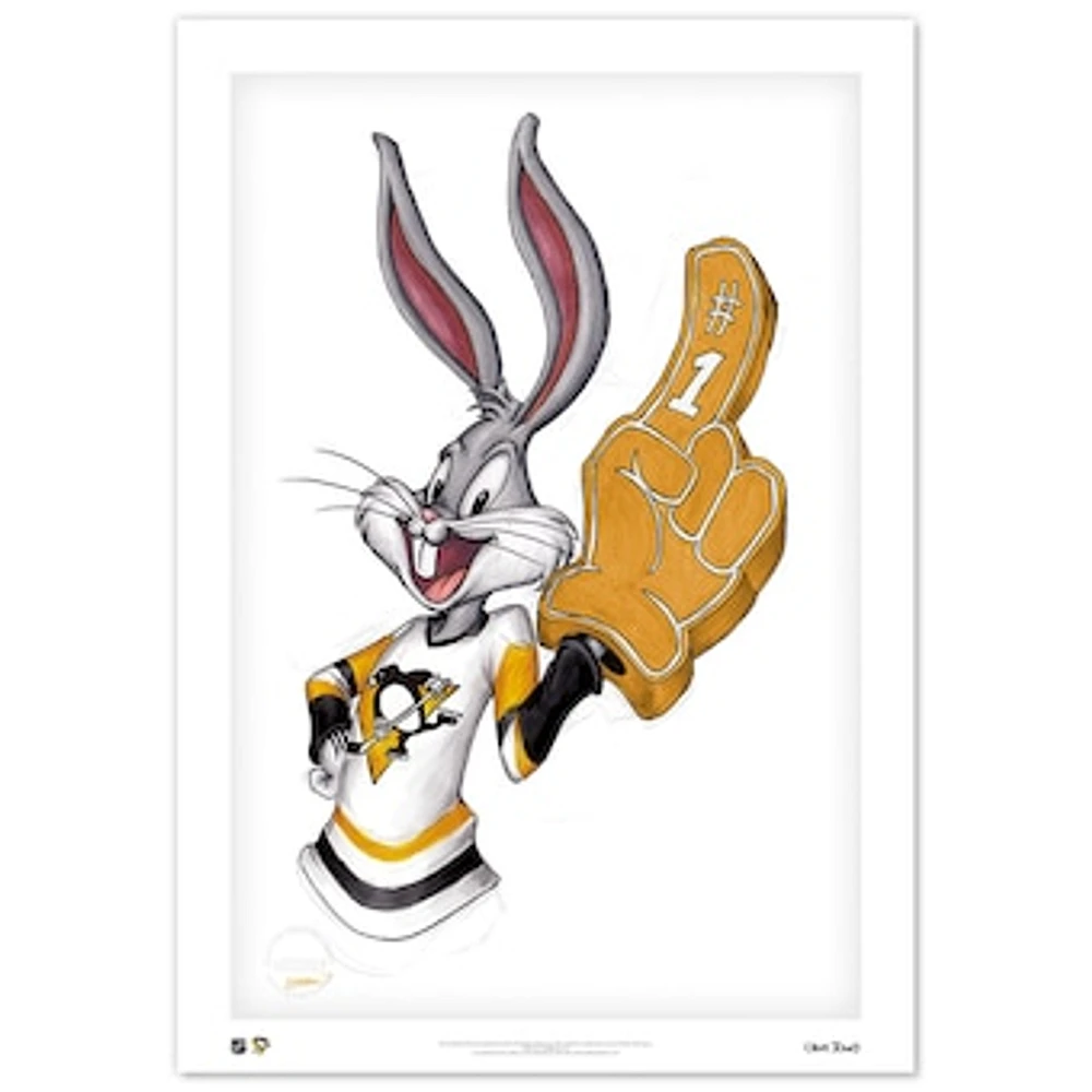 Bugs Bunny Pittsburgh Penguins 24" x 36" Looney Tunes Limited Edition Fine Art Print