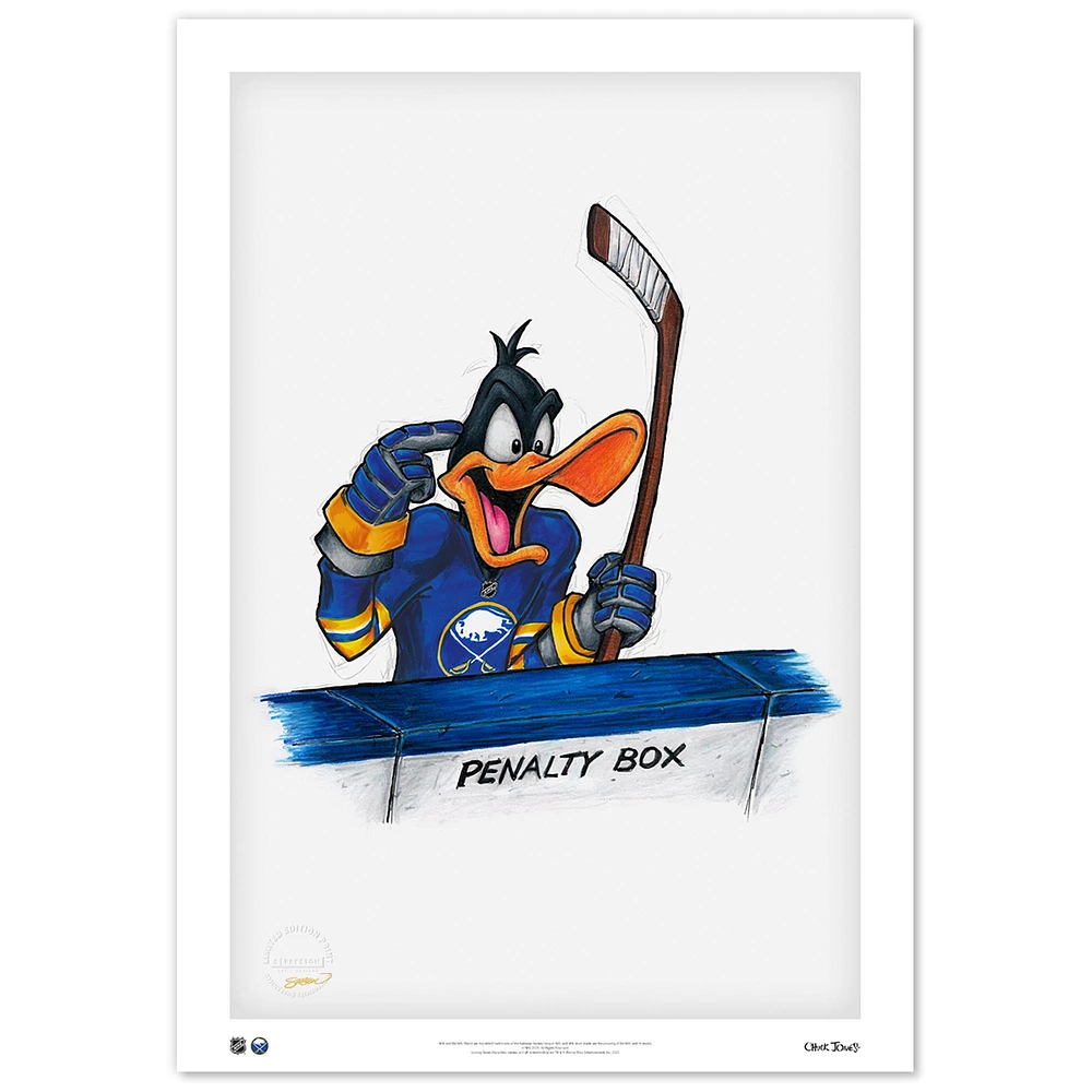 Daffy Duck Buffalo Sabres 24" x 36" Looney Tunes Limited Edition Fine Art Print