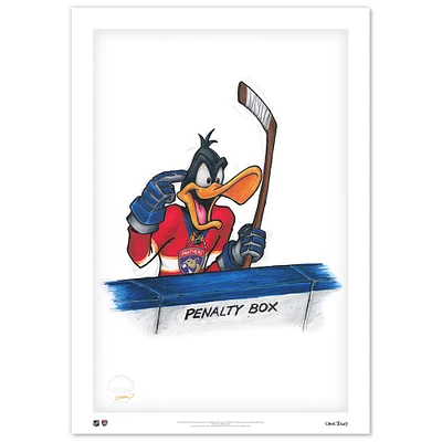 Daffy Duck Florida Panthers 24" x 36" Looney Tunes Limited Edition Fine Art Print
