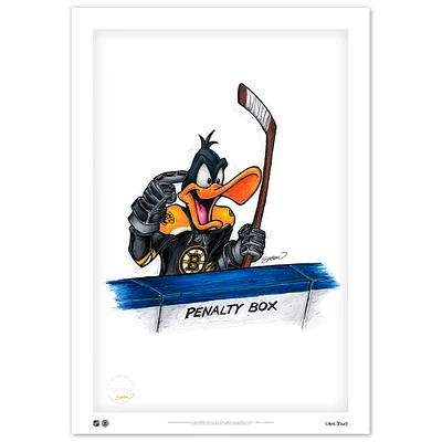 Daffy Duck Boston Bruins 14" x 20" Looney Tunes Limited Edition Fine Art Print