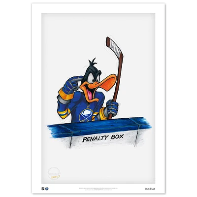 Daffy Duck Buffalo Sabres 14" x 20" Looney Tunes Limited Edition Fine Art Print