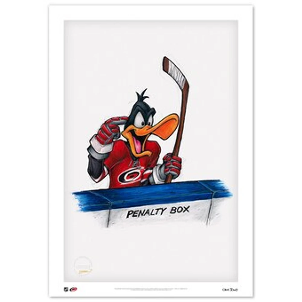 Daffy Duck Carolina Hurricanes 14" x 20" Looney Tunes Limited Edition Fine Art Print