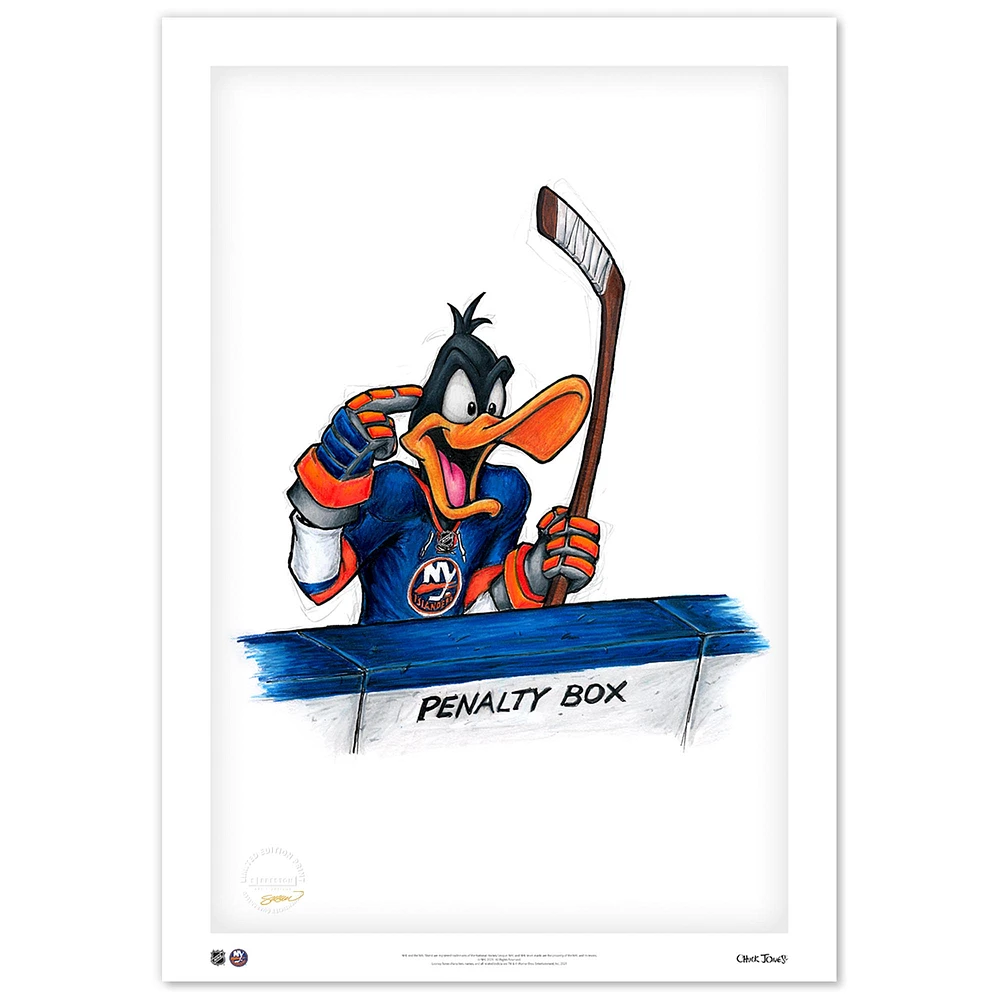 Daffy Duck New York Islanders 14" x 20" Looney Tunes Limited Edition Fine Art Print