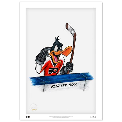 Daffy Duck Philadelphia Flyers 14" x 20" Looney Tunes Limited Edition Fine Art Print
