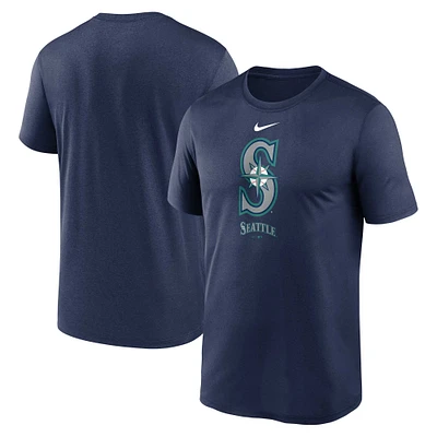 Men's Nike Navy Seattle Mariners Team Arched Lockup Legend Performance T-Shirt